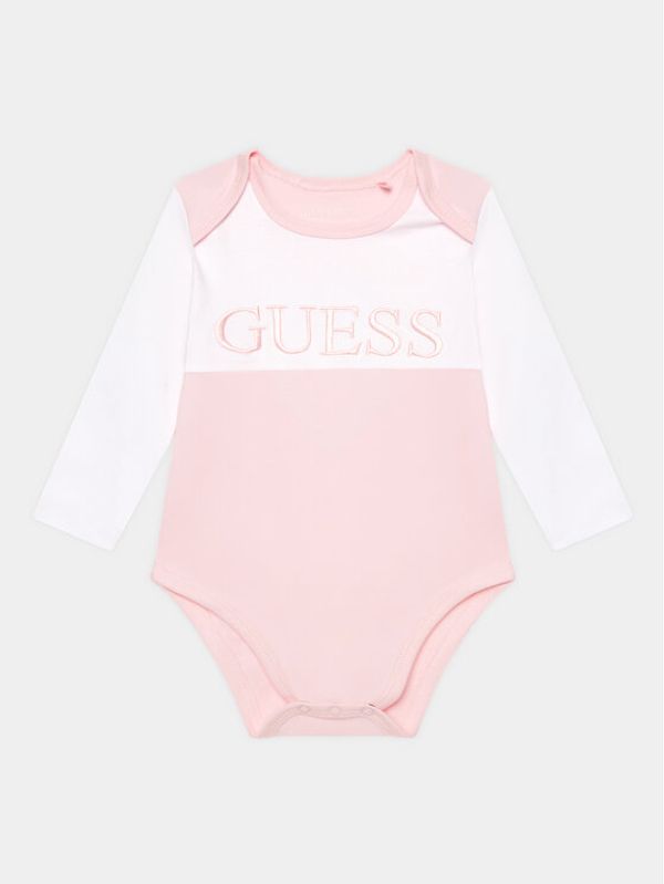 Guess Guess Комплект боди и панталон H3YW19 KA6W4 Розов Regular Fit
