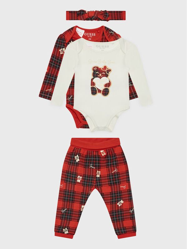 Guess Guess Комплект боди и панталон S2BG04 K83S0 Червен Regular Fit