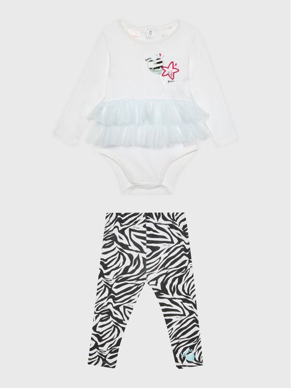 Guess Guess Комплект боди и панталон S3RG03 J1300 Бял Regular Fit