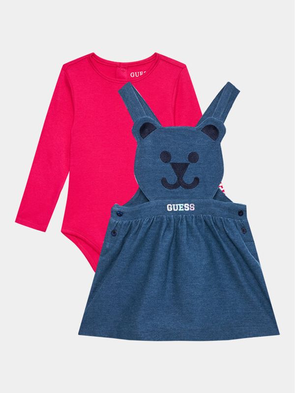 Guess Guess Комплект боди и рокля A3YG02 KA6W0 Тъмносин Slim Fit