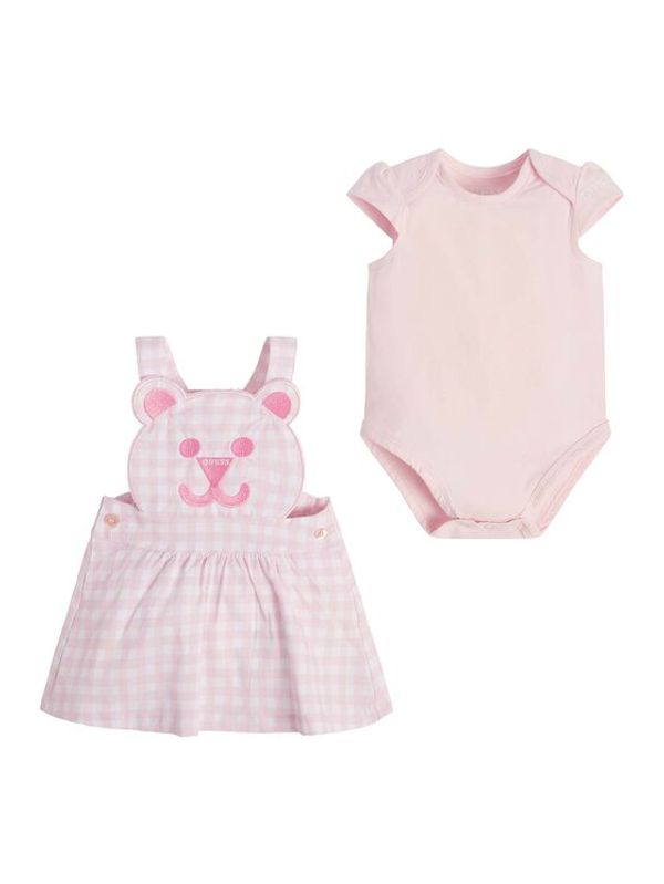 Guess Guess Комплект боди и рокля S3GG10 K6YW0 Розов Regular Fit