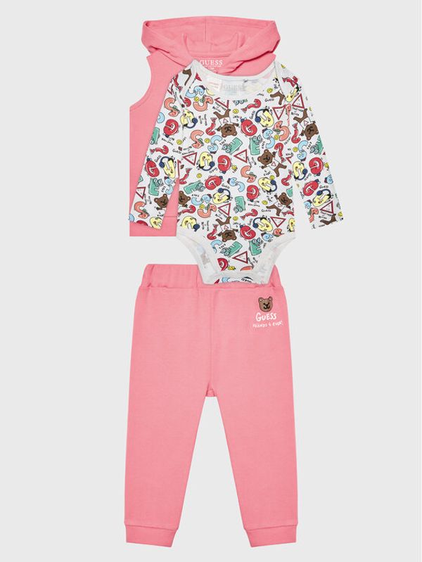 Guess Guess Комплект боди, панталон и елек H3RW06 KA6W3 Цветен Regular Fit