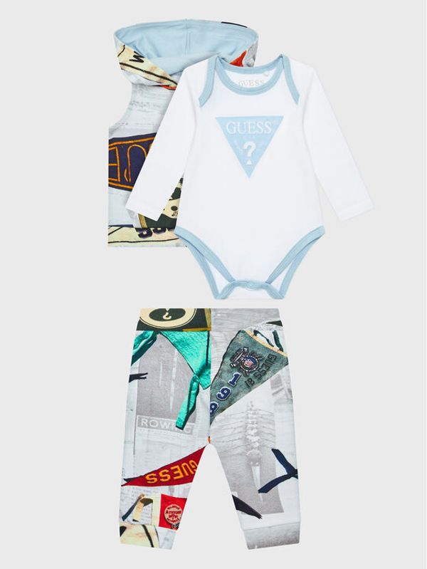 Guess Guess Комплект боди, панталон и елек P3RG01 KA6W0 Цветен Regular Fit