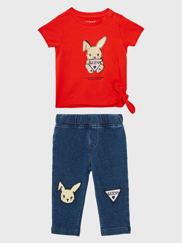 Guess Guess Комплект от тишърт и панталони A3RG13 K6YW3 Цветен Regular Fit