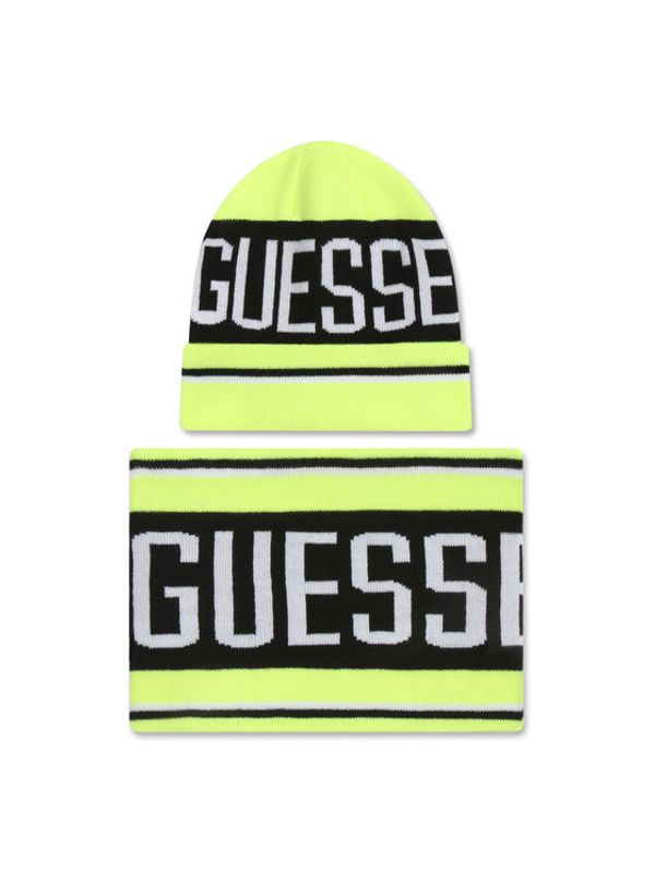 Guess Guess Комплект шал и шапка L0BZ02 Z2QO0 Жълт