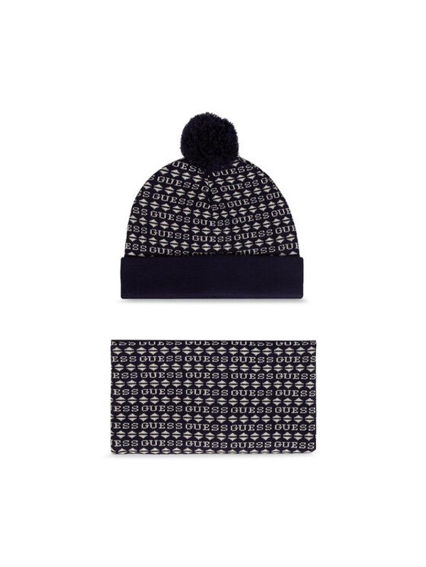 Guess Guess Комплект шапка и шал тип комин H1BZ04 Z2QP0 Тъмносин