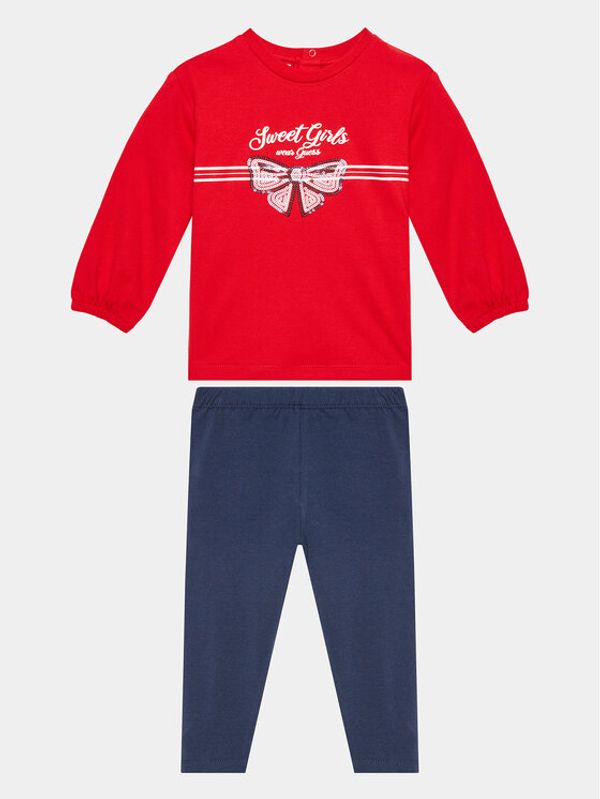 Guess Guess Комплект тишърт и панталонки A3YG15 KA6W4 Червен Regular Fit