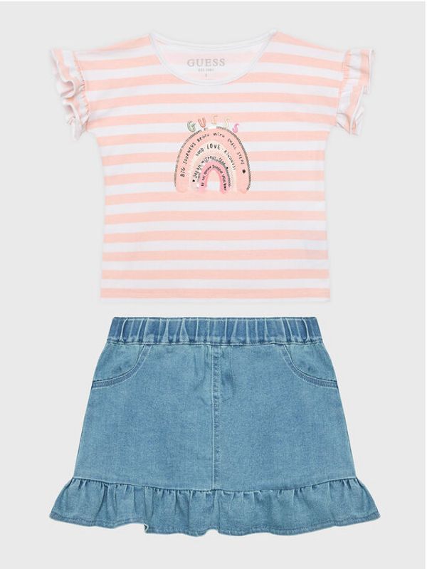 Guess Guess Комплект тишърт и поличка K3GG01 K6YW0 Цветен Regular Fit