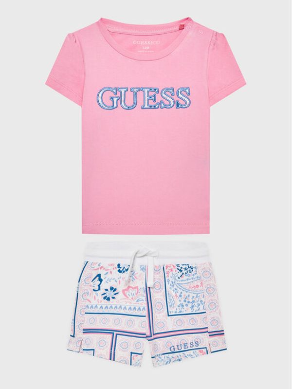 Guess Guess Комплект тишърт и спортни шорти A3GG07 K6YW3 Цветен Regular Fit