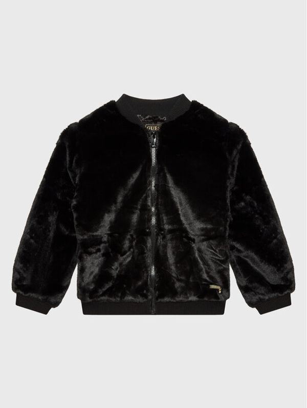 Guess Guess Кожено палто J2BL07 WCFX0 Черен Regular Fit