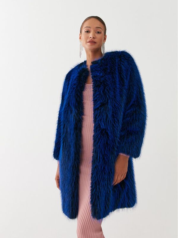 Guess Guess Кожено палто W2BL0Q WF280 Тъмносин Regular Fit