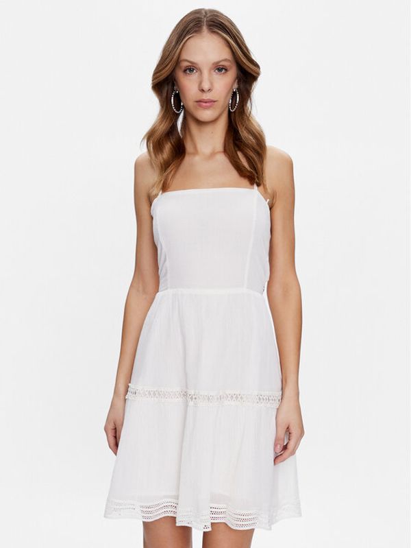 Guess Guess Лятна рокля Safa W3GK0M WEID0 Бял Regular Fit