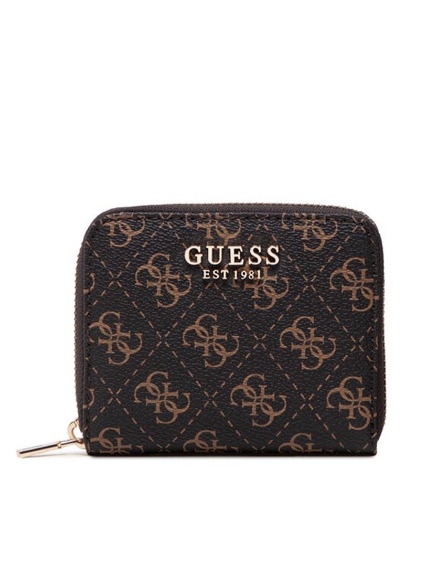 Guess Guess Малък дамски портфейл Laurel (QE) Slg SWQE85 00370 Кафяв
