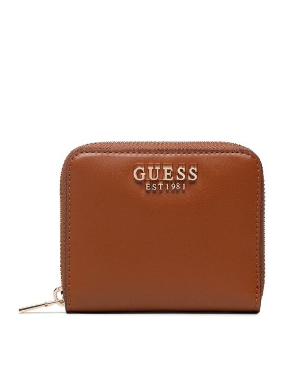 Guess Guess Малък дамски портфейл Laurel (VG) Slg SWVG85 00370 Кафяв