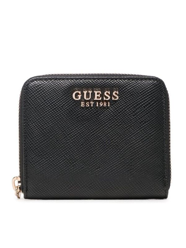 Guess Guess Малък дамски портфейл Laurel (ZG) Slg SWZG85 00370 Черен
