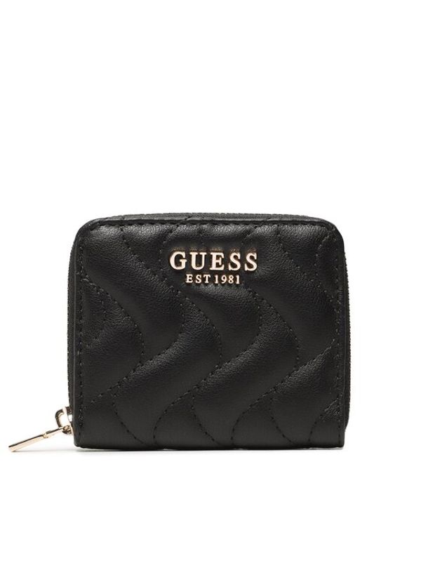 Guess Guess Малък дамски портфейл SWEQG8 96937 Черен