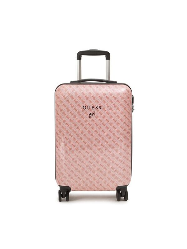 Guess Guess Малък твърд куфар J3YZ23 WFGY0 Розов