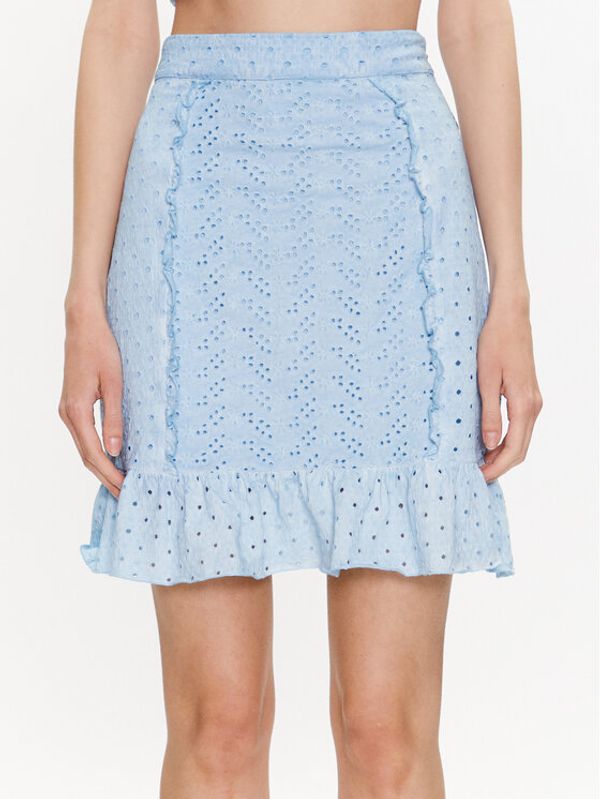 Guess Guess Мини пола Aini W3GD0A KALQ0 Син Slim Fit