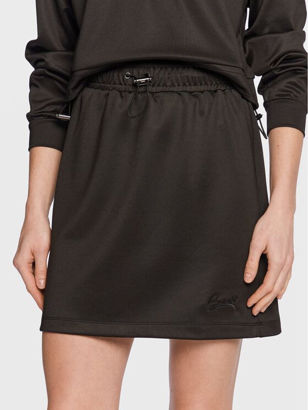 Guess Guess Мини пола Christina W3RD69 KB7K2 Черен A-Line Fit