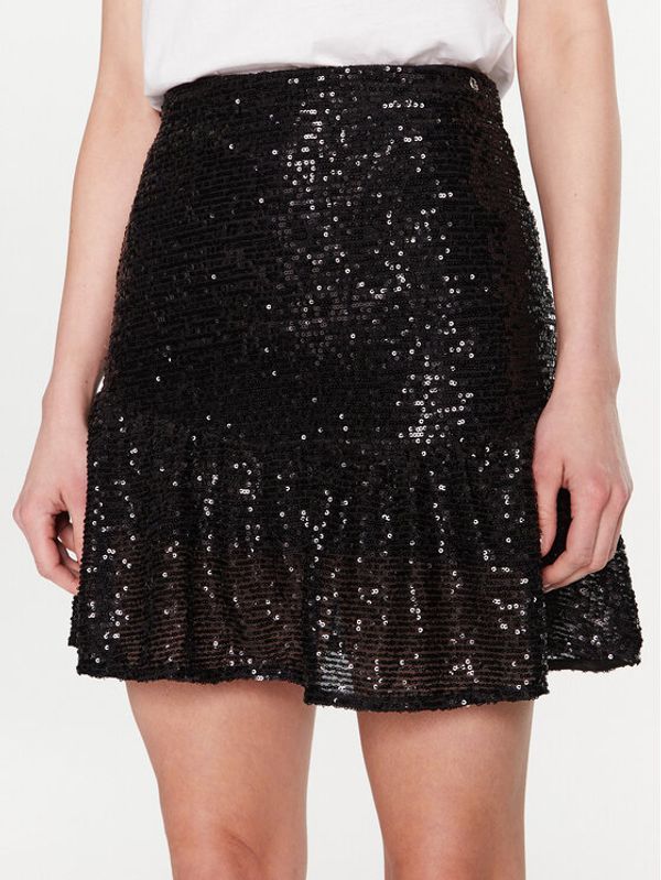 Guess Guess Мини пола Eugenia W3RD74 KBKV0 Черен Slim Fit