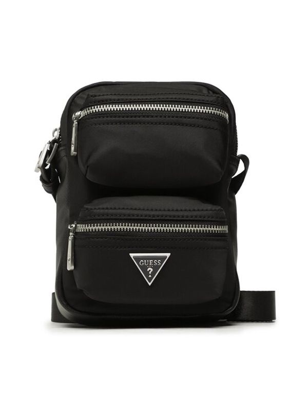 Guess Guess Мъжка чантичка Certosa Nylon Smart HMECRN P3163 Черен