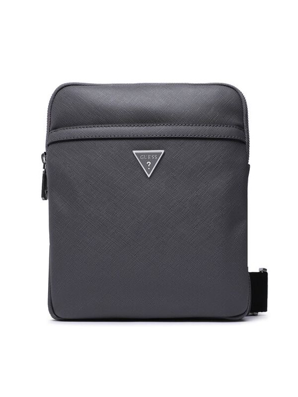 Guess Guess Мъжка чантичка Certosa Saffiano Smart HMECSA P3123 Сив