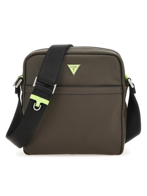 Guess Guess Мъжка чантичка Certosa Saffiano Smart HMECSA P3158 Сив