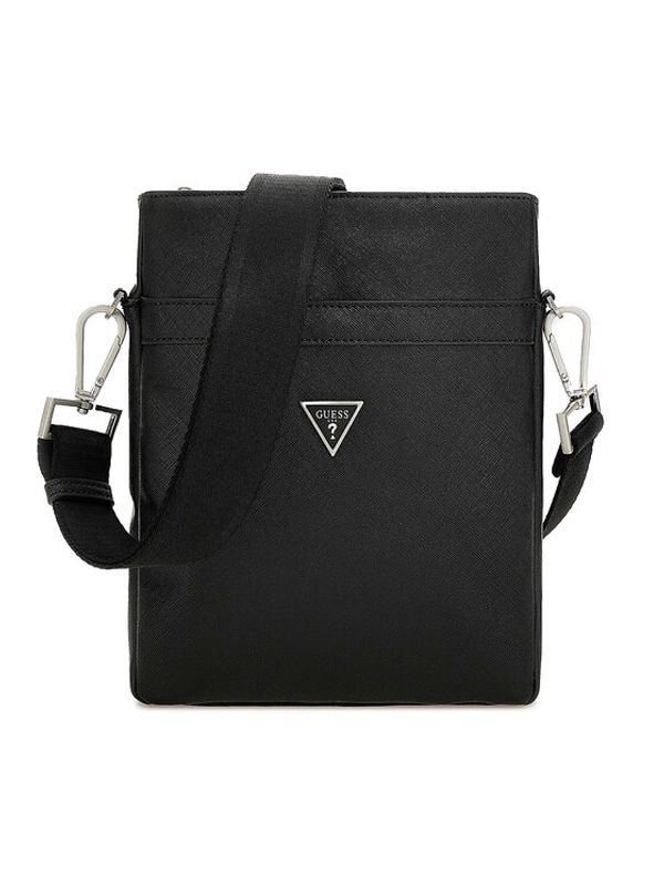 Guess Guess Мъжка чантичка Certosa Saffiano Smart HMECSA P3199 Черен