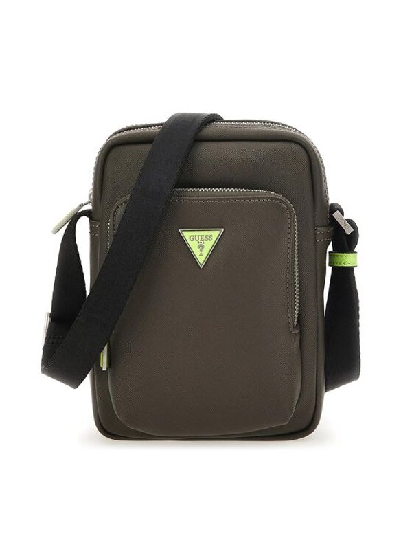 Guess Guess Мъжка чантичка Certosa Saffiano Smart HMECSA P3263 Сив