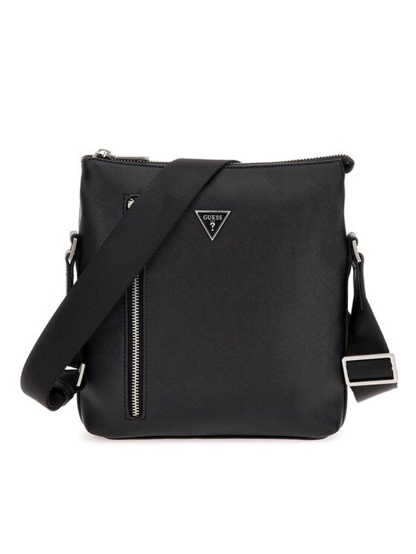 Guess Guess Мъжка чантичка Certosa Saffiano Smart HMECSA P3299 Черен