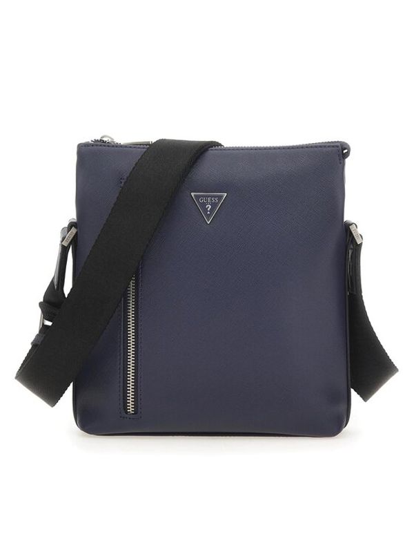 Guess Guess Мъжка чантичка Certosa Saffiano Smart HMECSA P3299 Тъмносин