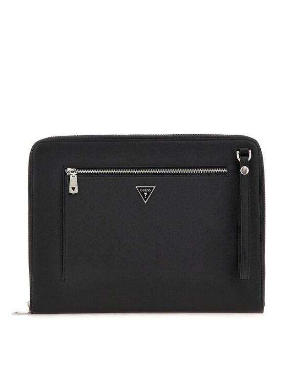 Guess Guess Мъжка чантичка Certosa Saffiano Smart HMECSA P3316 Черен