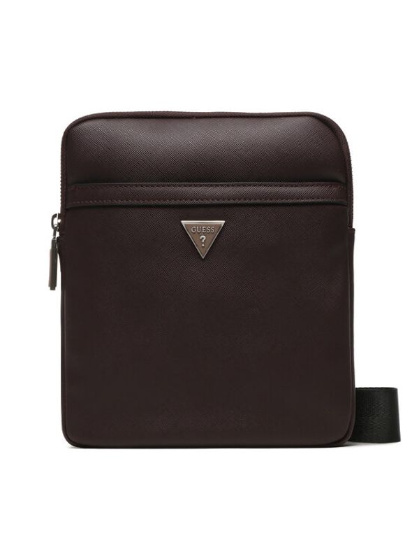 Guess Guess Мъжка чантичка Certosa Saffiano Smart Mini Bags HMECSA P3123 Бордо