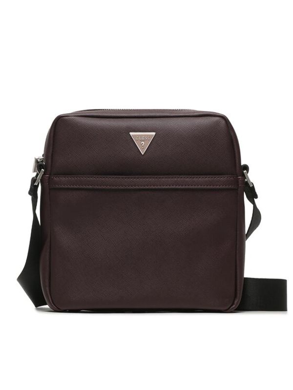 Guess Guess Мъжка чантичка Certosa Saffiano Smart Mini Bags HMECSA P3158 Бордо