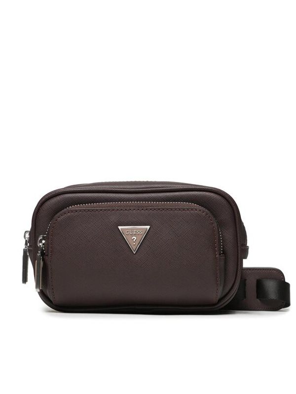 Guess Guess Мъжка чантичка Certosa Saffiano Smart Mini Bags HMECSA P3307 Бордо