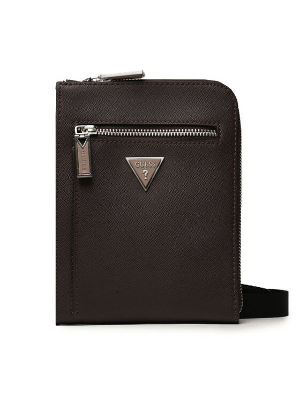 Guess Guess Мъжка чантичка Certosa Saffiano Smart Mini Bags HMECSA P3323 Бордо