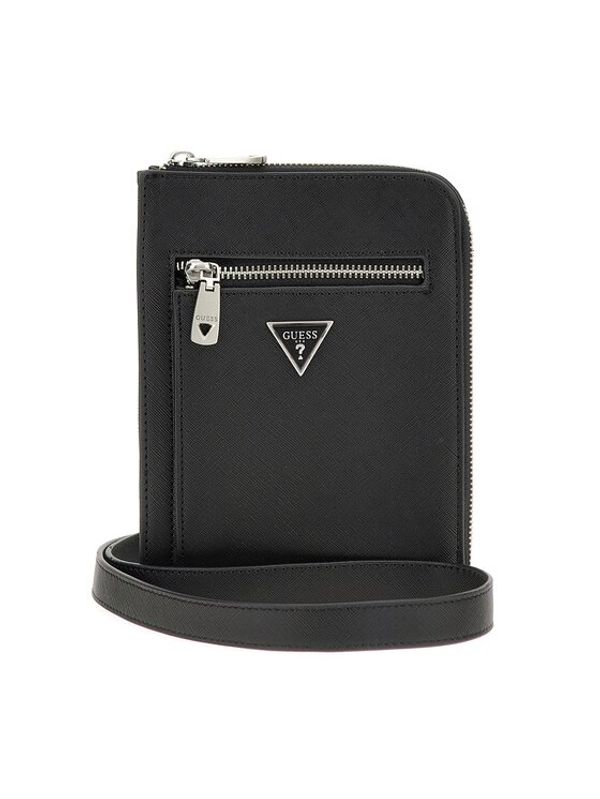 Guess Guess Мъжка чантичка Certosa Saffiano Smart Mini Bags HMECSA P3323 Черен