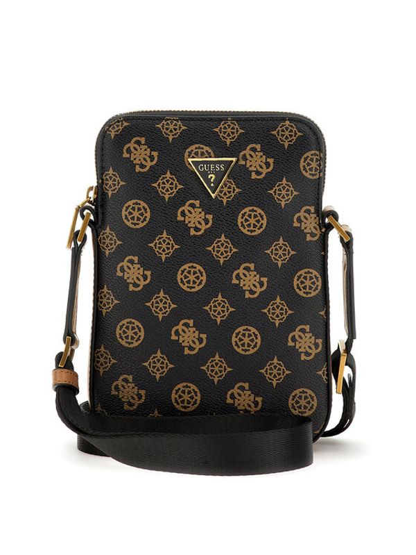 Guess Guess Мъжка чантичка Peony Mini Bags HMPEON P3381 Кафяв