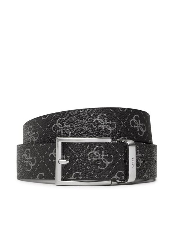 Guess Guess Мъжки колан Vezzola Belts BM7543 LEA35 Черен