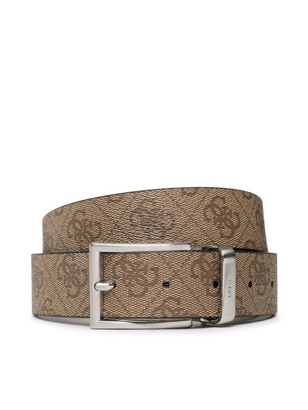 Guess Guess Мъжки колан Vezzola Belts BM7543 LEA35 Кафяв