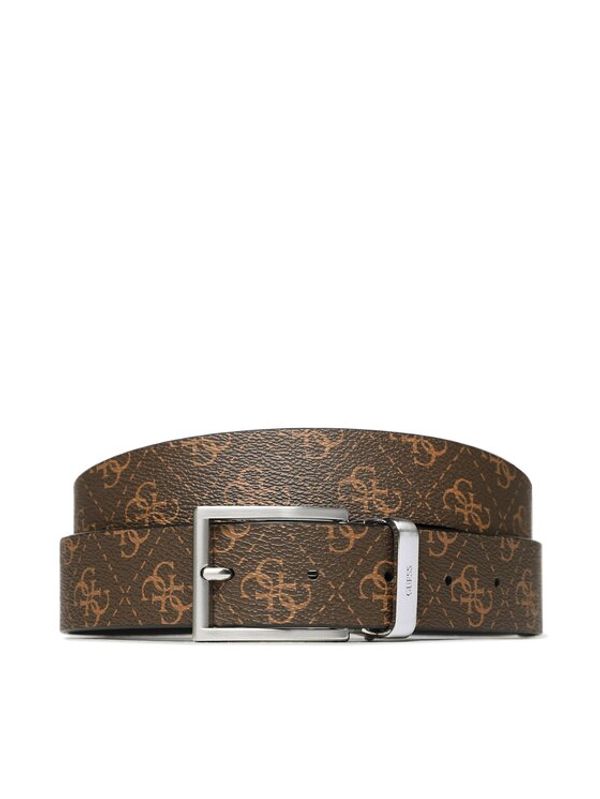 Guess Guess Мъжки колан Vezzola Belts BM7543 LEA35 Кафяв