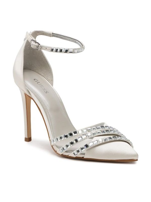 Guess Guess Обувки на ток Gadella FL6GDL SAT08 Бял