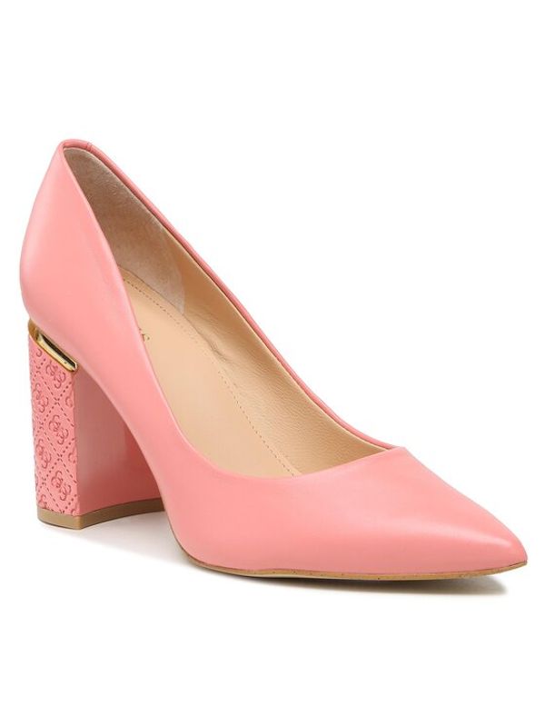 Guess Guess Обувки Pialy FL5PIA LEA08 Коралов