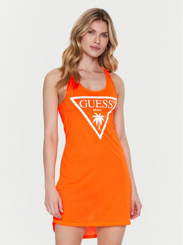 Guess Guess Плажна рокля E3GP03 KB9I0 Оранжев Regular Fit