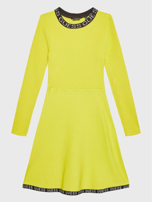 Guess Guess Плетена рокля J2BK02 Z3210 Зелен Slim Fit