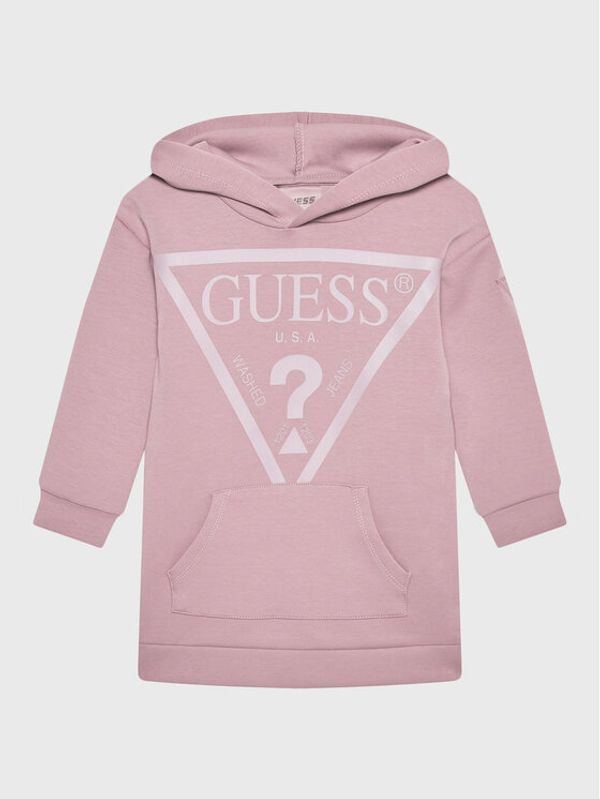 Guess Guess Плетена рокля J2BK35 FL03S Розов Regular Fit
