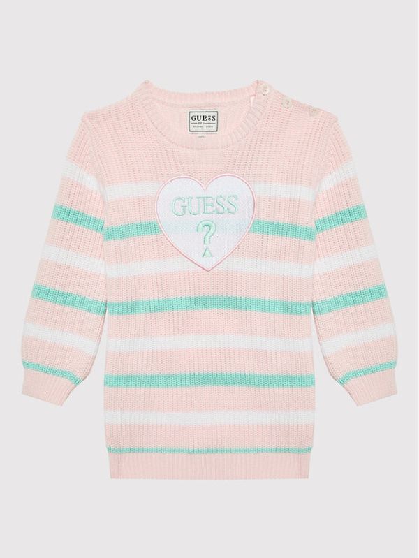 Guess Guess Плетена рокля K2YK06 Z2NN0 Розов Regular Fit