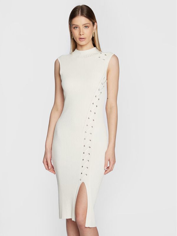 Guess Guess Плетена рокля Louise W3RK40 Z2U00 Екрю Slim Fit