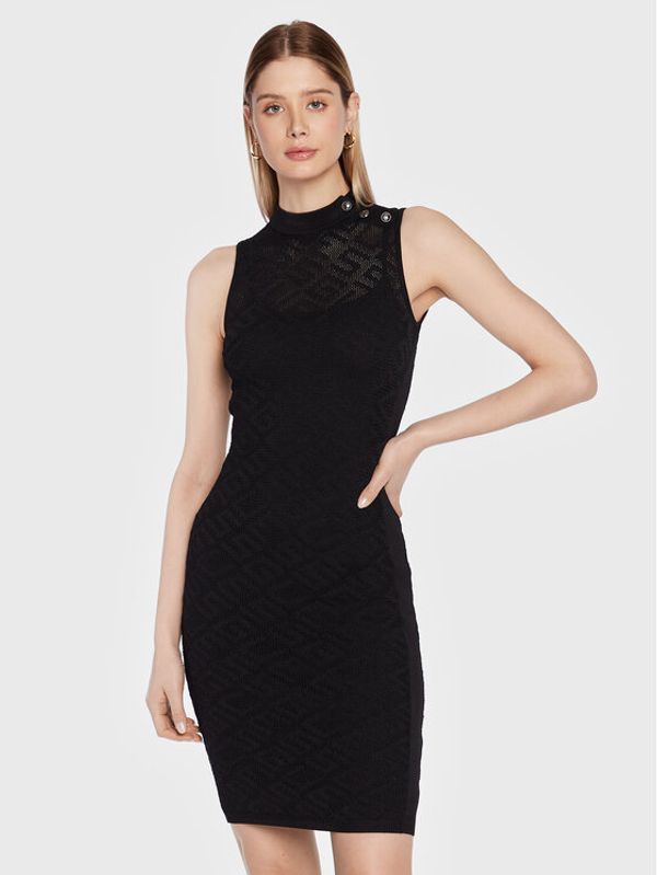 Guess Guess Плетена рокля Paula W3GK62 Z36O0 Черен Slim Fit