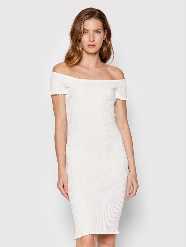 Guess Guess Плетена рокля W2YK54 Z30L1 Бежов Slim Fit